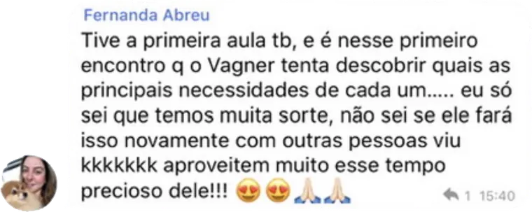 Depoimento de aluno do Acervo Institucional