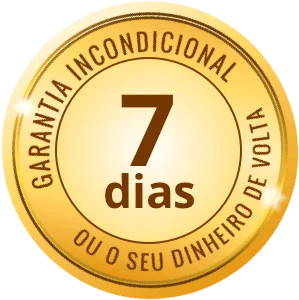 Garantia incondicional de 7 dias ou seu dinheiro de volta